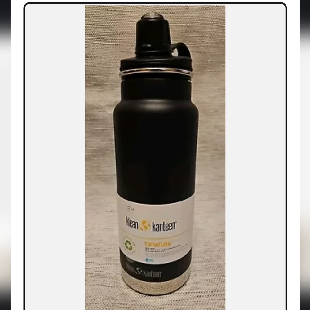 Klean Kanteen 32oz TKWide Stainless Steel Water Bottle with Chug Cap - Black
